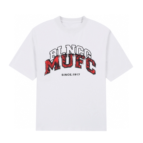 ÁO BALENCIAGA MU FC print cotton jersey T-shirt