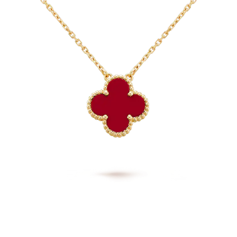 DÂY CHUYỀN VAN CLEEF & ARPELS ALHAMBRA VINTAGE CARNELIAN 18K