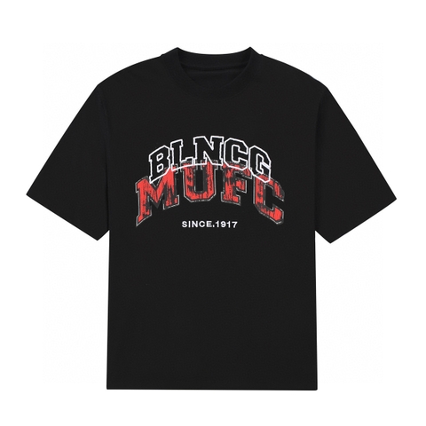 ÁO BALENCIAGA MU FC print cotton jersey T-shirt