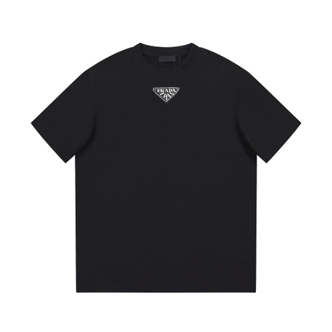 ÁO PRADA print cotton jersey T-shirt
