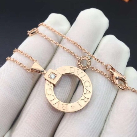 DÂY CHUYỀN BVLGARI DIAMOND AND ROSE GOLD 18K