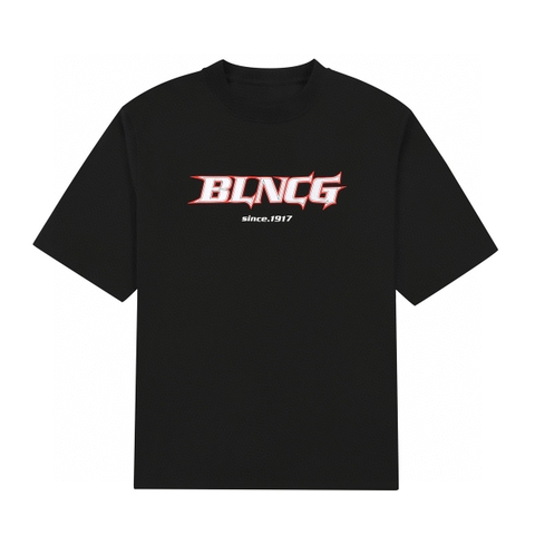 ÁO BALENCIAGA print cotton jersey T-shirt