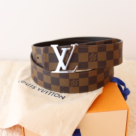 DÂY LƯNG LOUIS VUITTON SQUARE BROWN MONOGRAM Khóa bạc