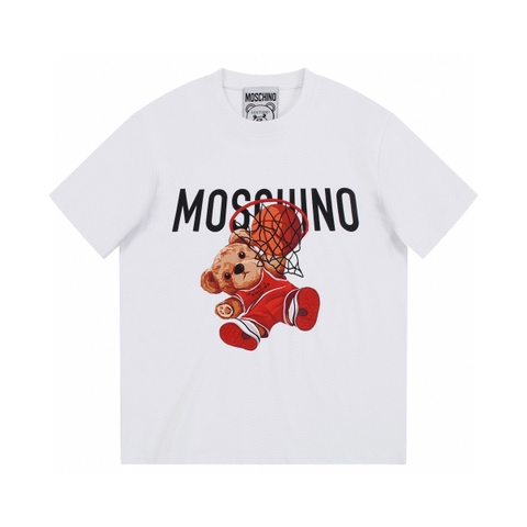 ÁO MOSCHINO print cotton jersey T-shirt