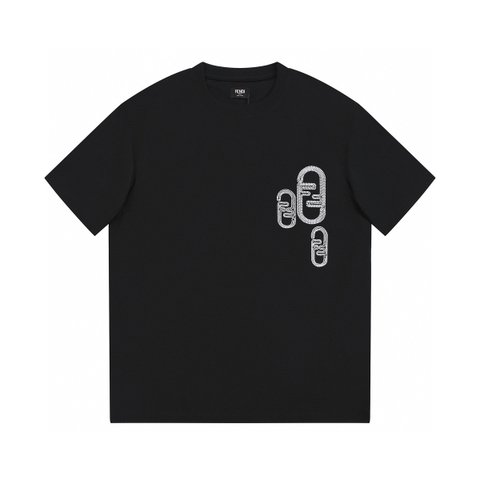 ÁO FENDI print cotton jersey T-shirt