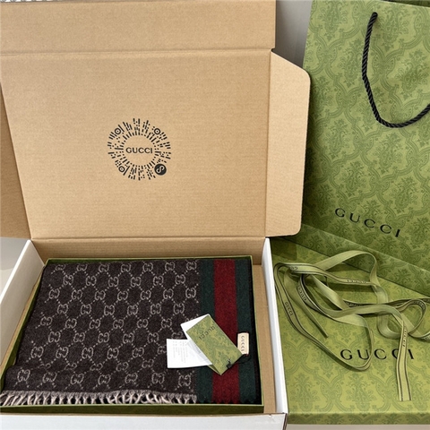 KHĂN Gucci GG Cashmere scarf