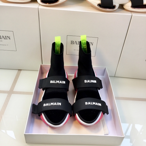 GIÀY BALMAIN BLACK PINK HIGH TOP SNEAKERS