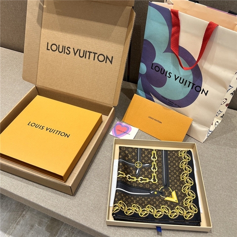 KHĂN Louis Vuitton Silk scarf