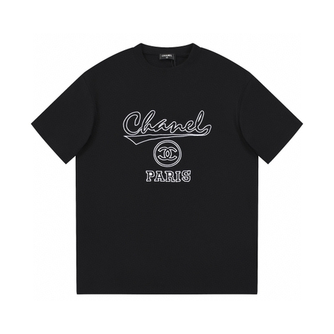 ÁO CHANEL print cotton jersey T-shirt