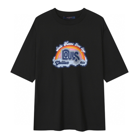 ÁO LOUIS VUITTON print cotton jersey T-shirt