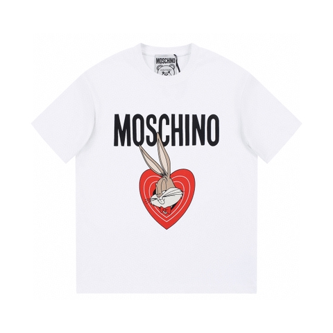 ÁO MOSCHINO print cotton jersey T-shirt