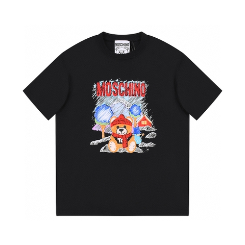 ÁO MOSCHINO print cotton jersey T-shirt