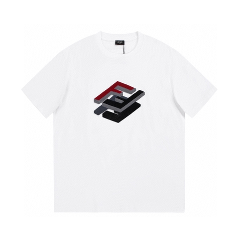 ÁO FENDI print cotton jersey T-shirt