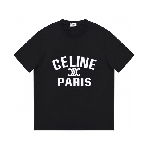 ÁO CELINE PARIS print cotton jersey T-shirt