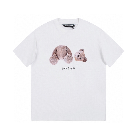 ÁO PALM ANGELS TEDDY LOGO T SHIRT WHITE
