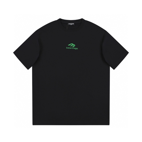ÁO BALENCIAGA print cotton jersey T-shirt