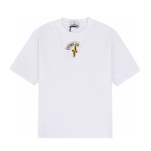 ÁO STONE ISLAND print cotton jersey T-shirt