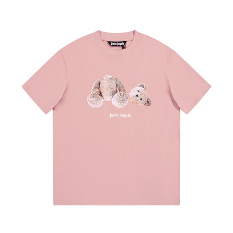 ÁO PALM ANGELS TEDDY LOGO T SHIRT PINK