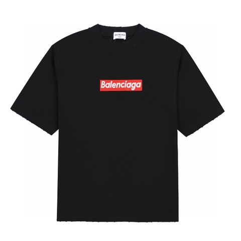 ÁO BALENCIAGA LOGO T SHIRT BLACK
