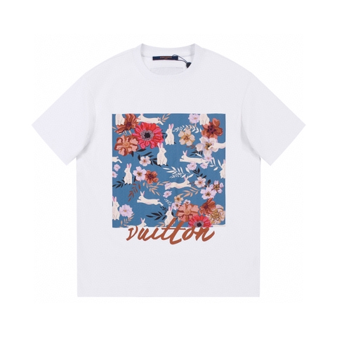 ÁO LOUIS VUITTON print cotton jersey T-shirt