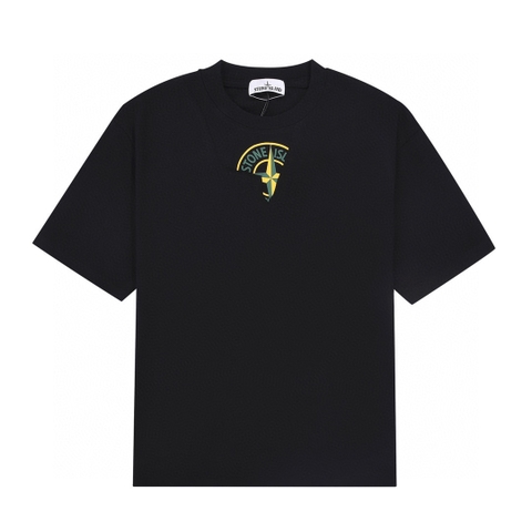 ÁO STONE ISLAND print cotton jersey T-shirt