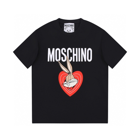 ÁO MOSCHINO print cotton jersey T-shirt