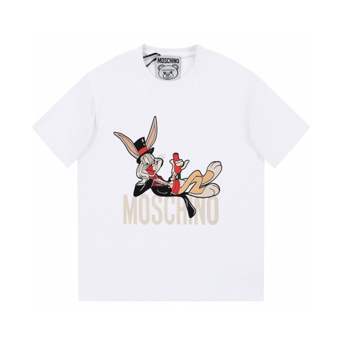 ÁO MOSCHINO print cotton jersey T-shirt