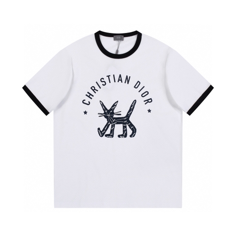 ÁO CHRISTIAN DIOR print cotton jersey T-shirt