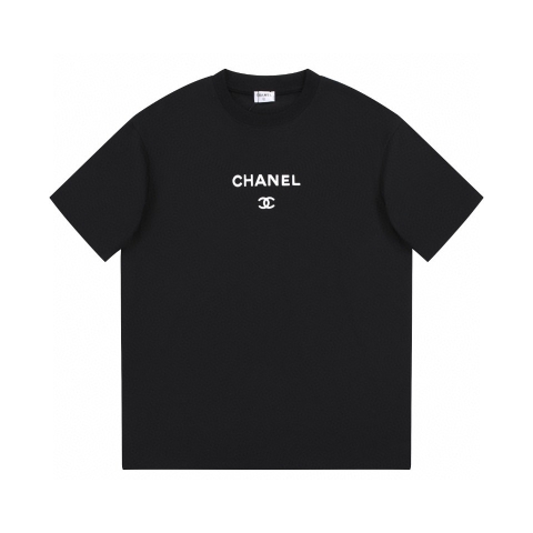 ÁO CHANEL print cotton jersey T-shirt