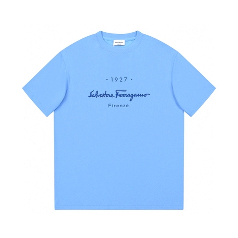 ÁO SALVATORE FERRAGAMO T SHIRT BLUE