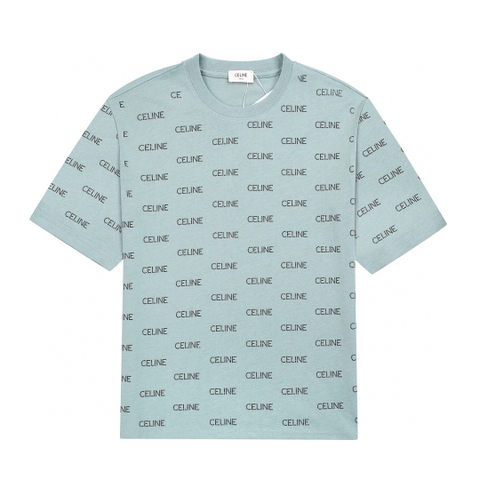 ÁO CELINE PARIS print cotton jersey T-shirt