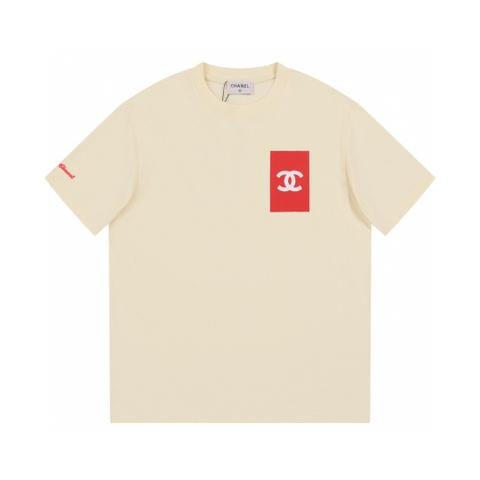 ÁO CHANEL print cotton jersey T-shirt