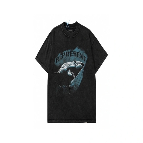 ÁO Represent SHARK print cotton jersey T-shirt
