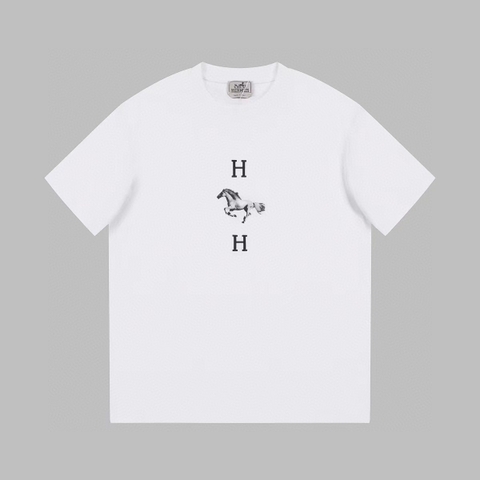 ÁO HERMES PARIS print cotton jersey T-shirt