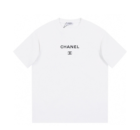 ÁO CHANEL print cotton jersey T-shirt