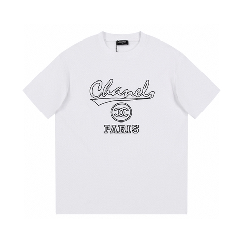 ÁO CHANEL print cotton jersey T-shirt