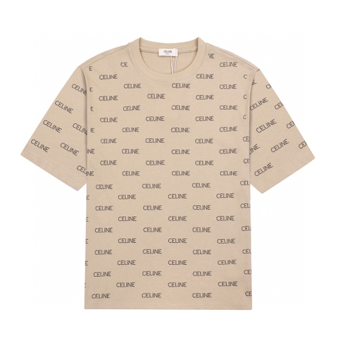 ÁO CELINE PARIS print cotton jersey T-shirt