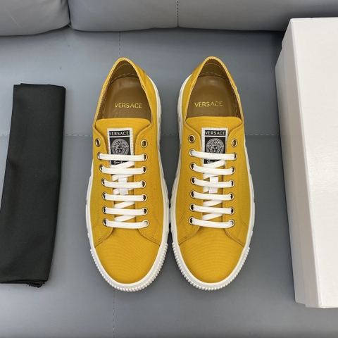 GIÀY VERSACE GRECA SNEAKERS LOW TOP CANVAS