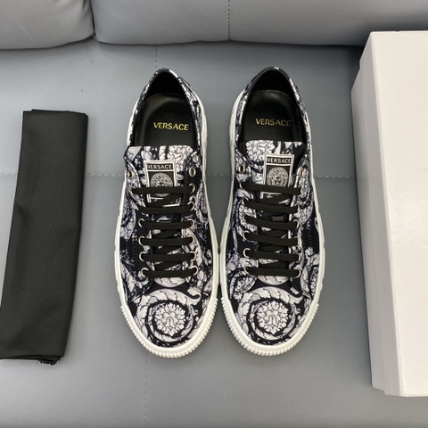 GIÀY VERSACE GRECA SNEAKERS LOW TOP CANVAS