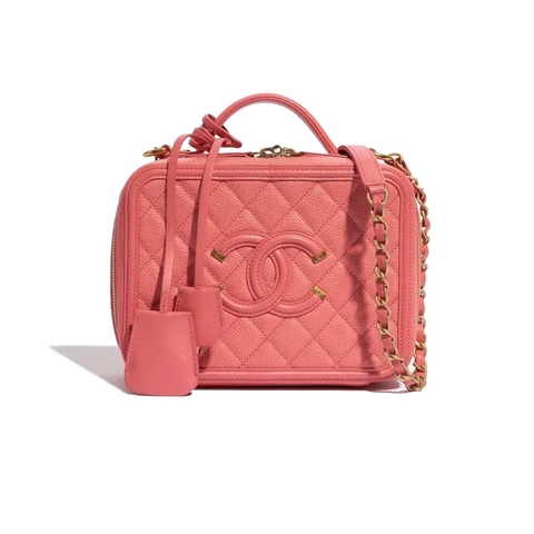TÚI Chanel Vanity Medium Caviar Pink