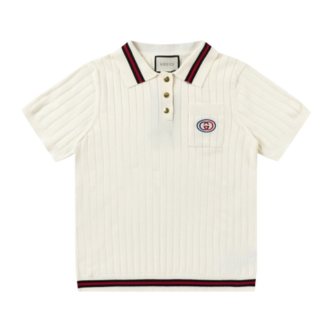 ÁO GUCCI POLO SHIRT MÀU TRẮNG UNISEX