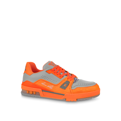 GIÀY LOUIS VUITTON LV TRAINER SNEAKER ORANGE GRAY