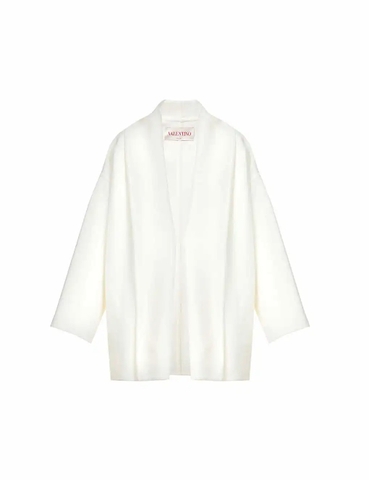 ÁO VALENTINO Relaxed-fit wool-blend coat
