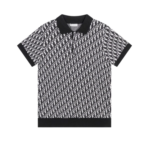 ÁO DIOR OBLIQUE POLO SHIRT MÀU ĐEN UNISEX