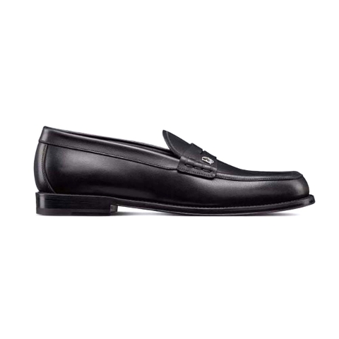 GIÀY DIOR Granville Loafer Black Smooth Calfskin