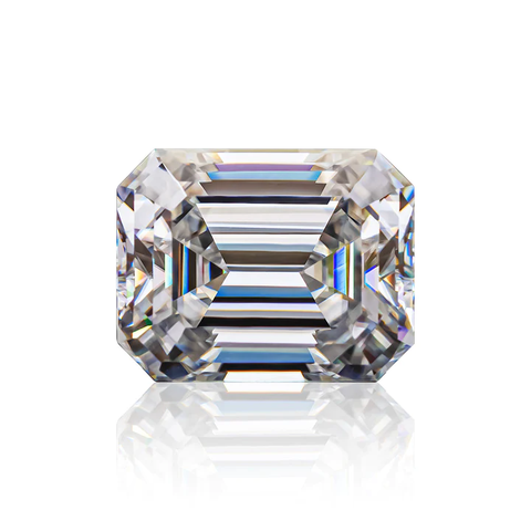 KIM CƯƠNG Emerald Cut Natural White Loose Moissanite Stone