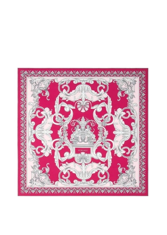 KHĂN VERSACE SLIVER BAROQUE SILK FOULARD