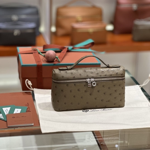 TÚI Loro Piana Women Extra bằng da đà điểu Nam Phi 19(Liên hệ để được giá tốt nhất)