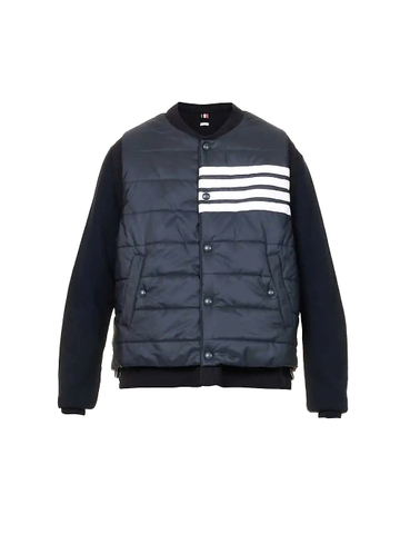 ÁO THOM BROWNE Four-bar reversible padded shell gilet