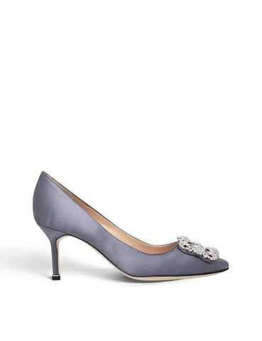 GIÀY MANOLO BLAHNIK Hangisi 70 Swarovski crystal-embellished satin courts